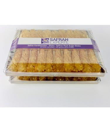Saffron Rock Candy Sticks 2 cans (19 sticks each)