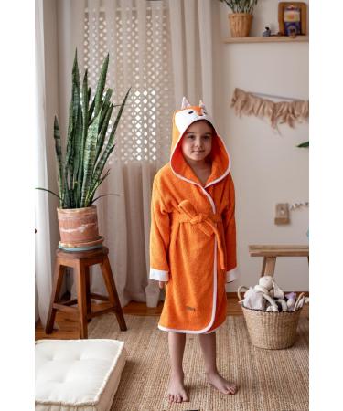 Ely Parker Kids Bathrobe - Super Soft Turkish Cotton Towel for Boys & Girls (Ages 13-14) | Thick Absorbent with Hood | Perfect for Bath & Beach - Buy Online on GoSupps.com