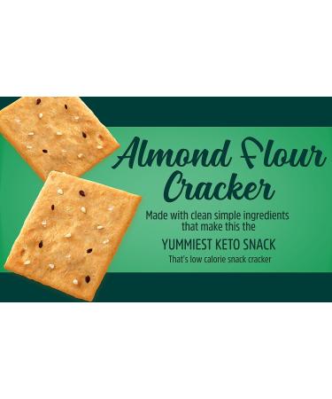 Keto Naturals - Almond Crackers Rosemary & Garlic Gluten free 8 Count of 64g Rosemary & Garlic 64 g (Pack of 8) - Buy Online on GoSupps.com