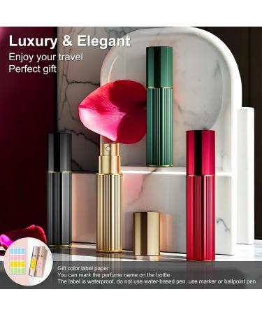 Portable 5ml Perfume Travel Bottle - Refillable Atomizer for Cologne & Fragrance | Perfect Travel Essential & Gift (Gold - Buy Online on GoSupps.com
