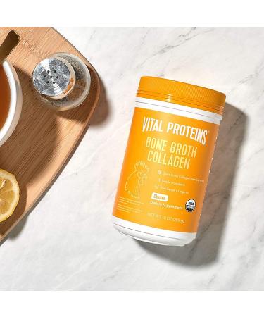 Vital Proteins Organic Chicken Bone Broth Collagen Powder - 10oz with Hyaluronic Acid, MSG Free - Buy Online on GoSupps.com