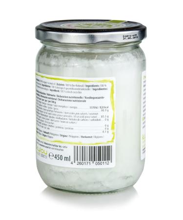 Kulau Organic Coconut Oil 450ml - Pure Cold-Pressed & 100% Natural | Premium Cooking Oil for Healthier Lifestyle - Buy Online on GoSupps.com