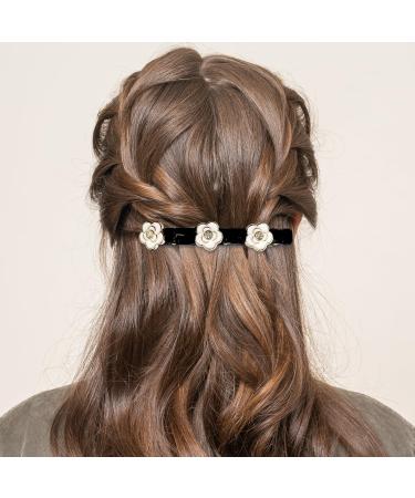 5 Piece Crystal Hair Clips Set for Women | Double-Layer Duck Beak Hair Clips for Everyday & Party - Buy Online on GoSupps.com