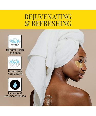 Under Eye Patches & Masks (18 Pairs) - Natural Anti-Aging Treatment for Bags, Puffiness, Wrinkles, Dark Circles - 24K Gold, Collagen, Hyaluronic Acid - San Francisco Formulated - Buy Online on GoSupps.com