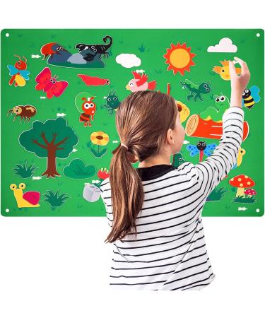 Ospalem 3.3ft Farm Animals Filz Story Board Set - Interactive Early Learning Play Set for Toddlers & Children - Buy Online on GoSupps.com