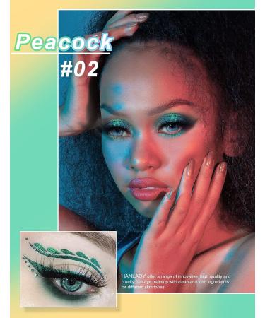 HANLADY Chameleon Glitter Eyeshadow Liquid: Intense Color Shifting Green, Long Lasting, Quick Dry - High Pigmented Shimmer Eye Makeup - Buy Online on GoSupps.com