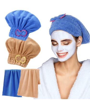 Tyxhxtf 4 Pack Hairurban microfiber towel hair dryer towel super absorbent fast dry towel quick -dry hair towels for women girl hair