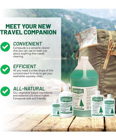 Concentrated Campsuds Outdoor Soap - Eco-Friendly Camping Soap - 2 Fl Oz Travel Bottle - Buy Online on GoSupps.com
