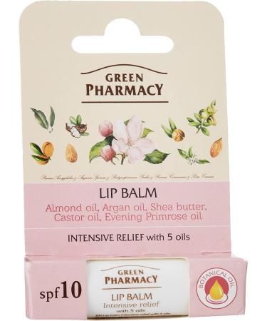  GREEN PHARMACY Elfa Pharm Green Pharmacy Argan Oil Lip Balm + Macadamia l Intensiv Nourishing SPF 10 5ml - Buy Online on GoSupps.com