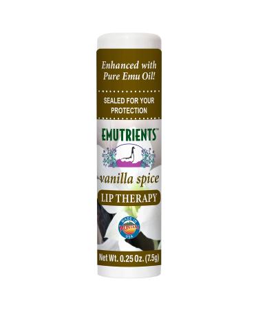 Montana Emu Ranch - Lip Therapy Lip Balm 0.25 Ounce - Vanilla Spice Flavor - Enhanced with Pure Emu Oil