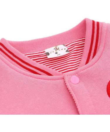 Famuka Baby Boys Girls Spring Jacket Kids Baseball Coat 12-18 Months - Pink - Buy Online on GoSupps.com