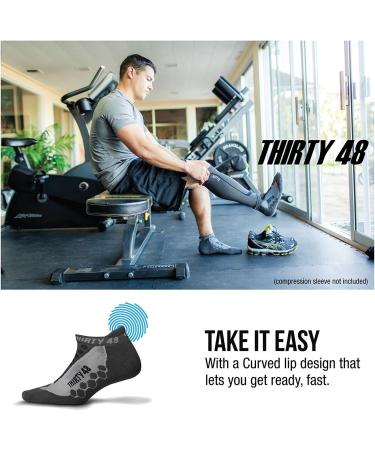Thirty48 Coolmax Running Socks for Men and Women - 3 Pairs Blue/Gray Large - Buy Online on GoSupps.com