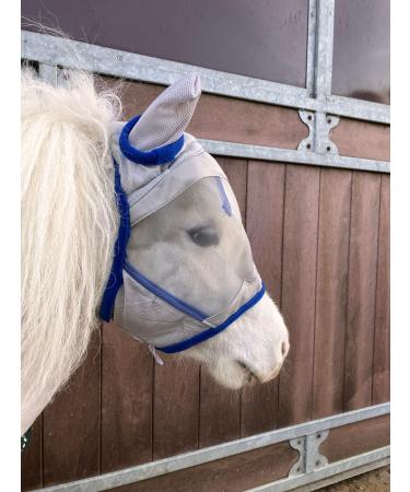 Ruggles Shetland Miniature Section A Fly Mask | Horse & Pony Eye Protection Mini Small & Large | Fleece Lined (Shetland S-Without Nose)