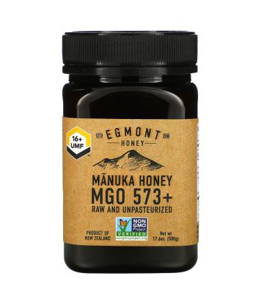 Egmont Honey Manuka Honey Raw And Unpasteurized 573+ MGO 17.6 oz (500 g)
