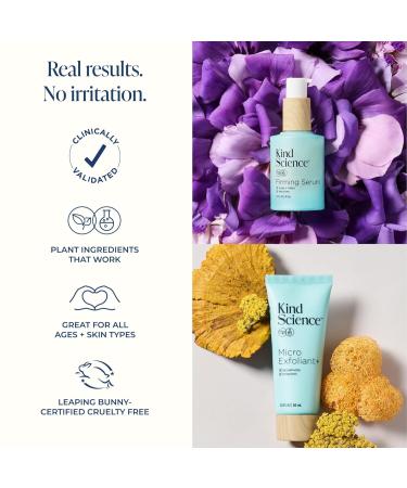 Kind Science by Ellen DeGeneres 2-Piece Skin Care Set - Exfoliating Face Wash & Hyaluronic Acid Firming Serum - International Shipping Available - Buy Online on GoSupps.com