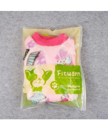 Fitwarm Sweet Cupcake Dog Pajamas - Soft Velvet Pink, Medium Size - Buy Online on GoSupps.com