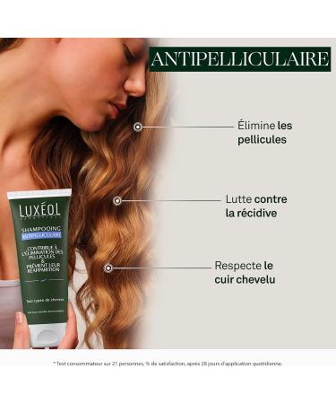 LUX OL - Anti-Dandruff Shampoo - Eliminates & Prevents The Reappearance Of Dandruff - Respects The Scalp - All Hair Types - Made In France - 200ml - Buy Online on GoSupps.com