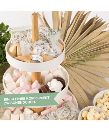 FOOD Crew 24x Fortune Cookies - Individually Wrapped Vegan Wedding & Communion Party Favors with German Sayings - Unique Gift for Guests - Buy Online on GoSupps.com