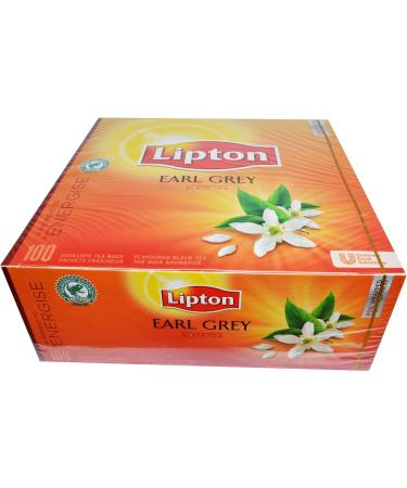 Lipton Earl Grey Flavoured Tea Bags (Pack of 100) - Black - Buy Online on GoSupps.com