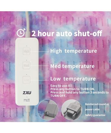 Heating Pad XL King Size by ZXU - 12 x 24 - Moist & Dry Heat Therapy - Auto Shut-Off - for Neck, Back, Shoulder Pain & Muscle Relief - Buy Online on GoSupps.com