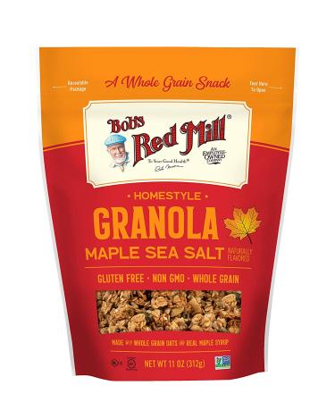Bob's Red Mill Homestyle Maple Sea Salt Granola 11oz - Pack of 6 - Buy Online on GoSupps.com