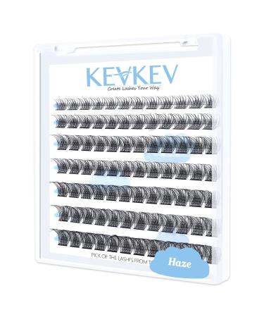 Lash Clusters 84 Pcs Cluster Lashes Eyelash Clusters DIY Cluster Eyelash Extensions Individual Lashes Thin Band & Soft(Haze D-8-16mix) D-Mix (8-16mm) Haze