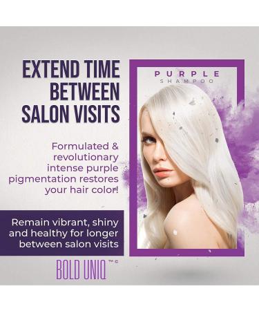 Bold Uniq Blonde Toner Spray & Purple Shampoo Bundle. Remove Brassy Yellow tones in Blonde Platinum & Gray/Silver Hair. Paraben & Sulfate Free. Vegan & Cruelty Free. - Buy Online on GoSupps.com