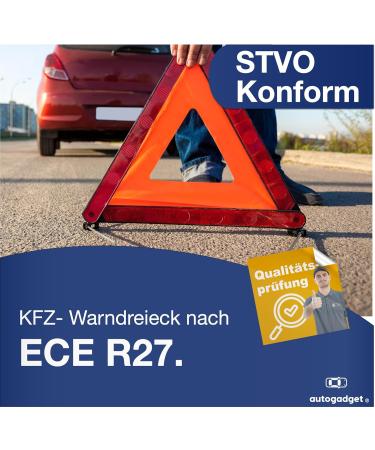 Buy 3-in-1 Auto & Car First Aid Kit 2024 - EN ISO 20471 Compliant Includes Pocket First Aid Warning Vest & Triangle - Essential Car Accessories for Safety - Buy Online on GoSupps.com