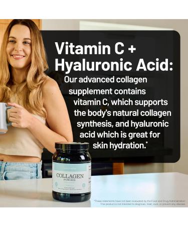 NatureWise Collagen Peptides Powder with Hyaluronic Acid and Vitamin C - Unflavored Collagen Peptides for Women & Men - Type I & III for Hair Skin & Nails - Sugar Gluten & Dairy Free - 30 Servings 1.36 Pound (Pack of 1) C  - Buy Online on GoSupps.com