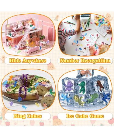 Selizo 100pcs Mini Plastic Babies Small King Cake Figurines for Baby Shower Games Bulk Pack in 10 Colors 100 Pieces - Buy Online on GoSupps.com