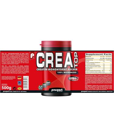 Buy Prosport CREA TOP 500g - Premium Creatine Monohydrate for Enhanced Performance | International Shipping Available - Buy Online on GoSupps.com