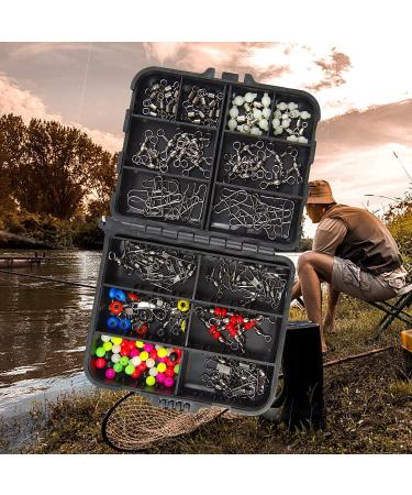 160 STK Fishing Vertebrae Snaps - Ball Bearing Barrel Snaps & 3-Way Triple Swivel Clips for Saltwater & Freshwater Fishing - Buy Online on GoSupps.com