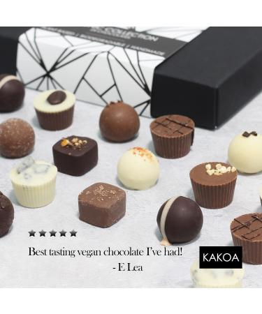 Shop Kocao Iconic Vegan Chocolate Box - 24 Luxurious Plant-Based Chocolates Brownies & Liqueurs - Dairy-Free & Delicious! - Buy Online on GoSupps.com