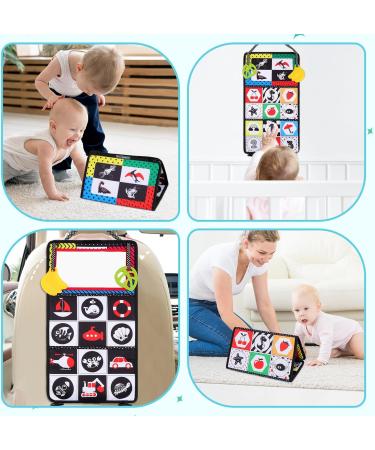 Shop Sarsumir Baby Mirror Toys - Foldable Contrast Book & Sensory Baby Mirror for Newborns (0-6 Months) - Buy Online on GoSupps.com