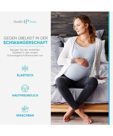 Acupressure Bracelet for Nausea Relief - Gray | Ideal for Pregnancy Travel & Seasickness | 2-Pack + Free E-book Download! - Buy Online on GoSupps.com