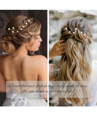 YISSION 20Pcs Mini Pearl Hair Clips for Girls Women - Cute Small Hair Pins for Wedding, Bridal Hair Accessories in White - Buy Online on GoSupps.com