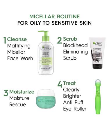 Shop Garnier SkinActive Micellar Foaming Cleanser for Oily Skin | 6.7 fl oz (200 ml) - Buy Online on GoSupps.com