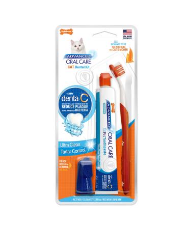 Nylabone Advanced Oral Care Cat Dental Kit Original (3 Count) Cat Adult Cat