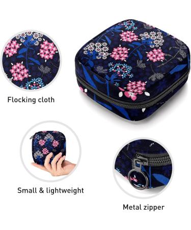 Buy Women's Bandages Storage Bags - Portable Menstrual Pad & Tampon Zipper Bag for Teens & Women | Abstract Flower Pattern - Buy Online on GoSupps.com