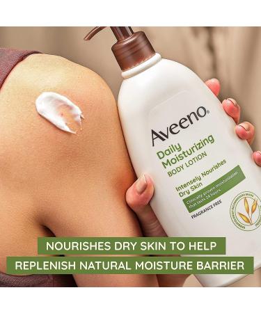 Aveeno Daily Moisturizing Body Lotion - Fragrance-Free Non-Greasy & Nourishing Oat Enriched Formula for Dry Skin (18 fl. oz) - Shop Internationally - Buy Online on GoSupps.com