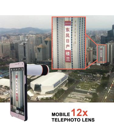Apexel 12x Optical Zoom Telephoto Lens for iPhone 6 - White | Hard Case Included - Buy Online on GoSupps.com