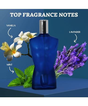 NovoGlow Blue For Men - 3.4 Fl Oz Eau De Parfum Spray for Men - Long Lasting Warm Masculine & Spicy Fragrance Smell Fresh All Day Long Gift for Men for All Occasions - Buy Online on GoSupps.com