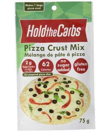 HoldTheCarbs Keto Pizza Crust Mix Low Carb Gluten-Free with Only 1g Sugar All Natural No Added Sugar & Low Calorie 75g 75 g (Pack of 1)