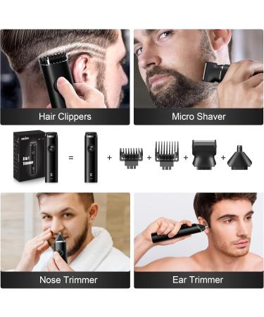 Sejoy Beard Trimmer for Men - Cordless Waterproof Hair Clippers & Grooming Kit with USB Rechargeable & LED Display - Buy Online on GoSupps.com