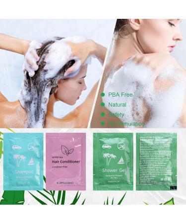 Body Wash Shampoo Conditioner Set Travel 0.28fl Oz Travel Size Shower Gel Set Shampoo and Conditioner Travel Bulk Hotel Supplies Bulk Hygiene Kits for Homeless Guests Hotel (20) - Buy Online on GoSupps.com