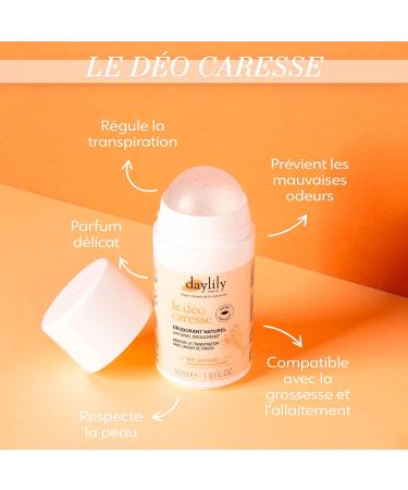 Daylily | Le D o caresse - Natural Deodorant | Pregnancy and Breastfeeding Compatible | Regulates Perspiration & Prevents Bad Odors | Vegan & Cruelty Free | Made in France | 50 ml - Buy Online on GoSupps.com