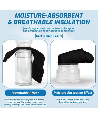 LIN Diabetic Socks for Men & Women | Non-Binding Circulatory Extra Wide Top | Quarter/Black 10-13 | Ideal for Edema, Neuropathy, Lymphedema | 6 Pairs - Buy Online on GoSupps.com