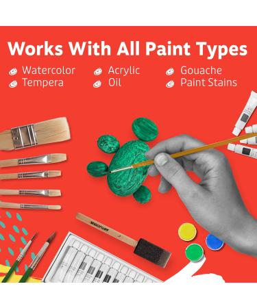 Artlicious Paint Brushes - 25 Pack Acrylic and Detail Brushes for Kids - Ideal for Watercolor, Oil, Craft, Face & Rock Painting - Buy Online on GoSupps.com