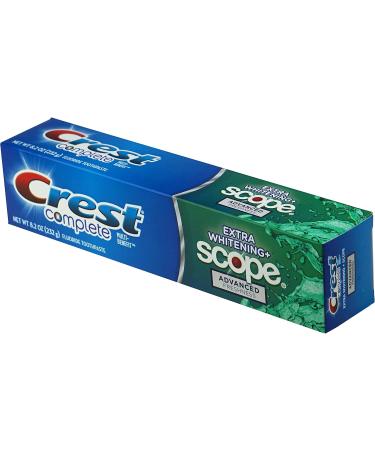 Crest Complete Multi-Benefit Fluoride Toothpaste - Extra Whitening and Scope Advanced Freshness - 8.2 oz each 3 count - Buy Online on GoSupps.com