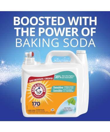 Arm & Hammer Liquid Laundry Detergent for Sensitive Skin Super Concentrated Skin Friendly Fresh Scent 170 Loads 5.03-L - Buy Online on GoSupps.com